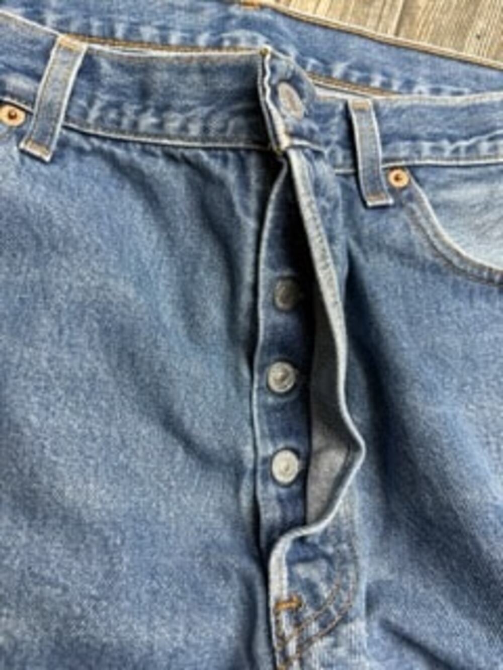 Vintage Levi's 501XX Jeans Mens W38 L36 Blue Denim Button Fly - Picture 10 of 11